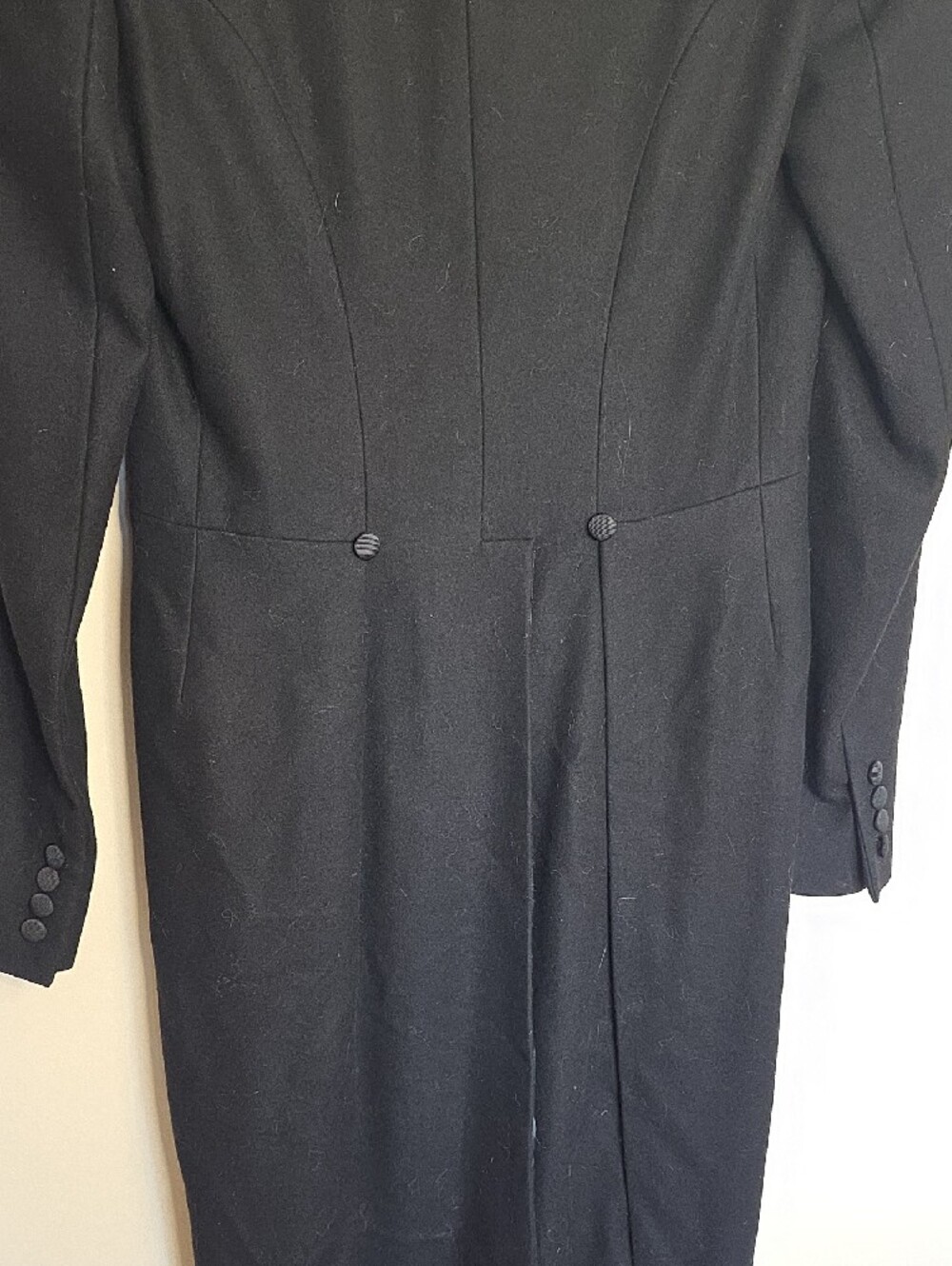 Ralph Lauren Black Cropped Tuxedo Blazer with Peak Lapel 100% Wool - Picture 11 of 11